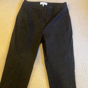 Reiss black pant with zipper detail